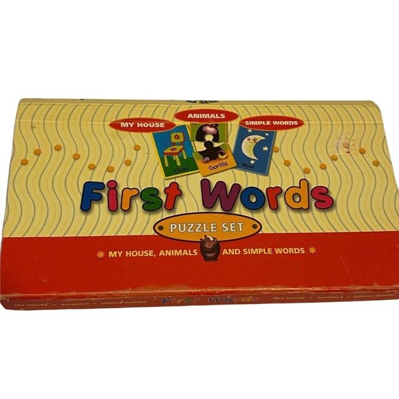 First Words Puzzle set Homeschooling Preschool Pre-K - 1st Grade Reading Skills - Picture 2 of 7